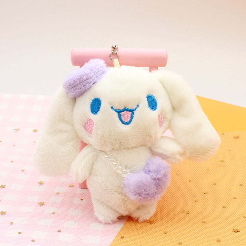 Satchel Jade Dog Keychain Backpack Pendant School Bag Doll Machine Merchandise