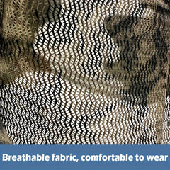 Camouflage Leafy 3D Face Mask Hood for Camping Fishing