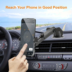 360 Rotation Telescopic Arm Car Phone Holder