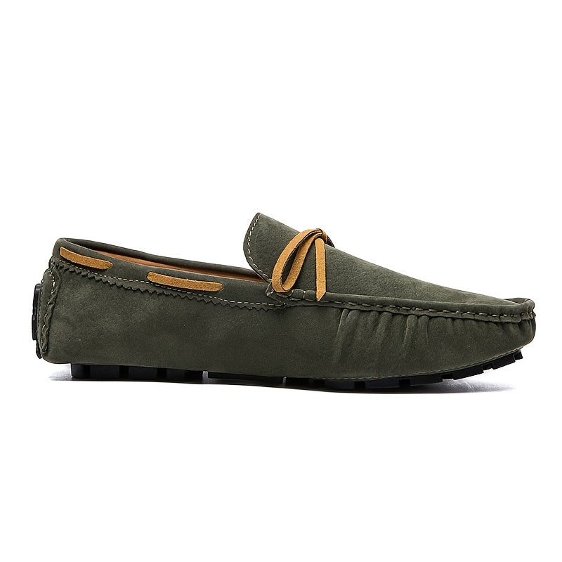 Women's Casual Flat Loafers Stitching Details Slip On Shoes