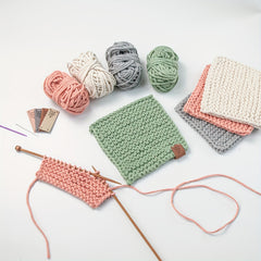 DIY Knitting Coasters Placemats Kit Yarn Set