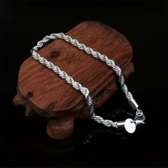 3mm Twist Rope Bracelet For Men Gift