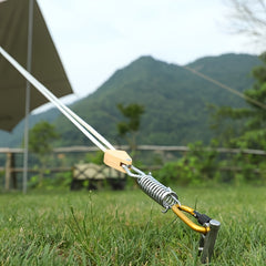 6pcs Tent Wind Rope Buckles High strength Steel Buckle For Camping