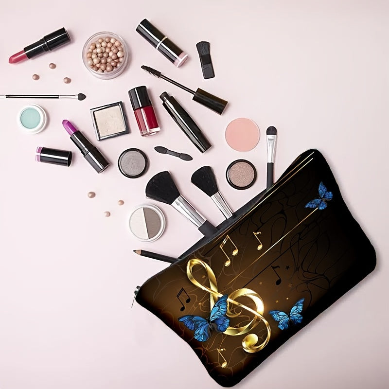 Stylish Print Cosmetic Zipper Bag Lightweight Toiletry Wash Bag
