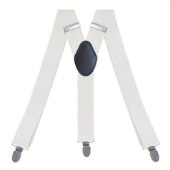 Men's Y Suspenders 3 Clip Elastic