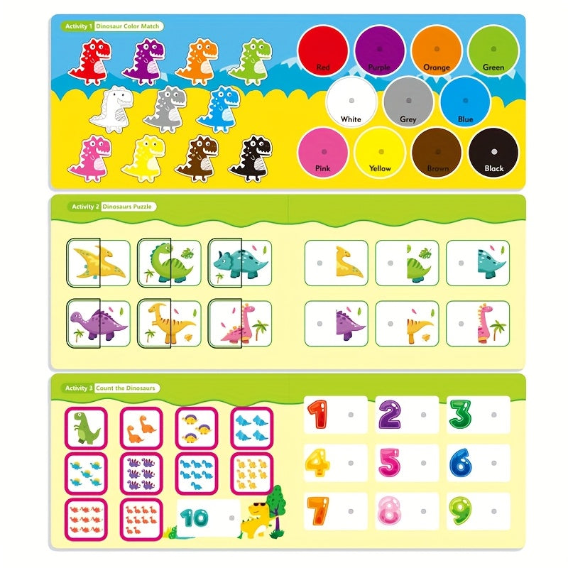 Reusable Sticker Activity Books for Quiet Time Puzzle Stickers