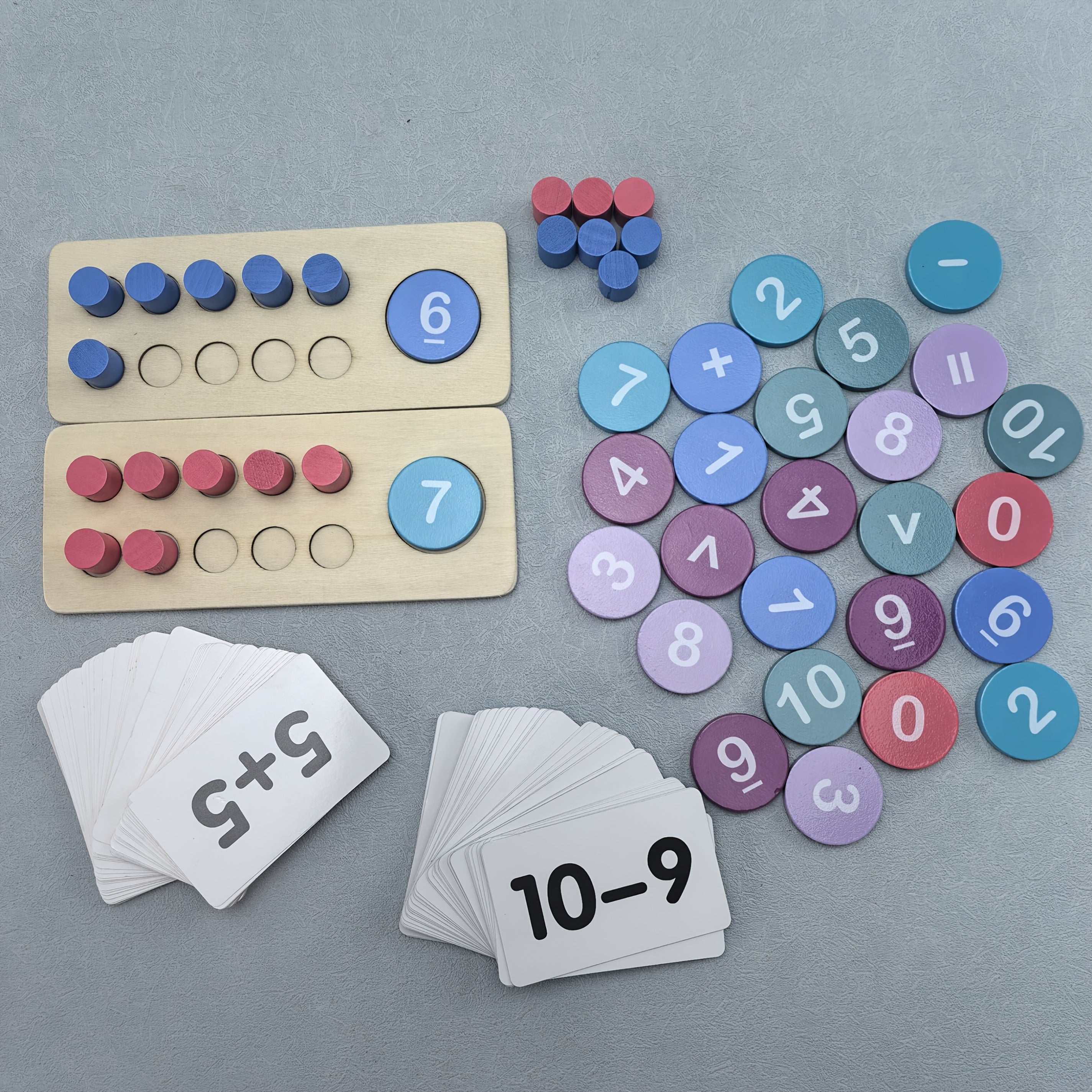 Giant Wooden Ten Frames Set for Early Math Learning