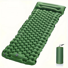Ultralight Inflatable Camping Pad Mattress with Pillows & Inflator Pump