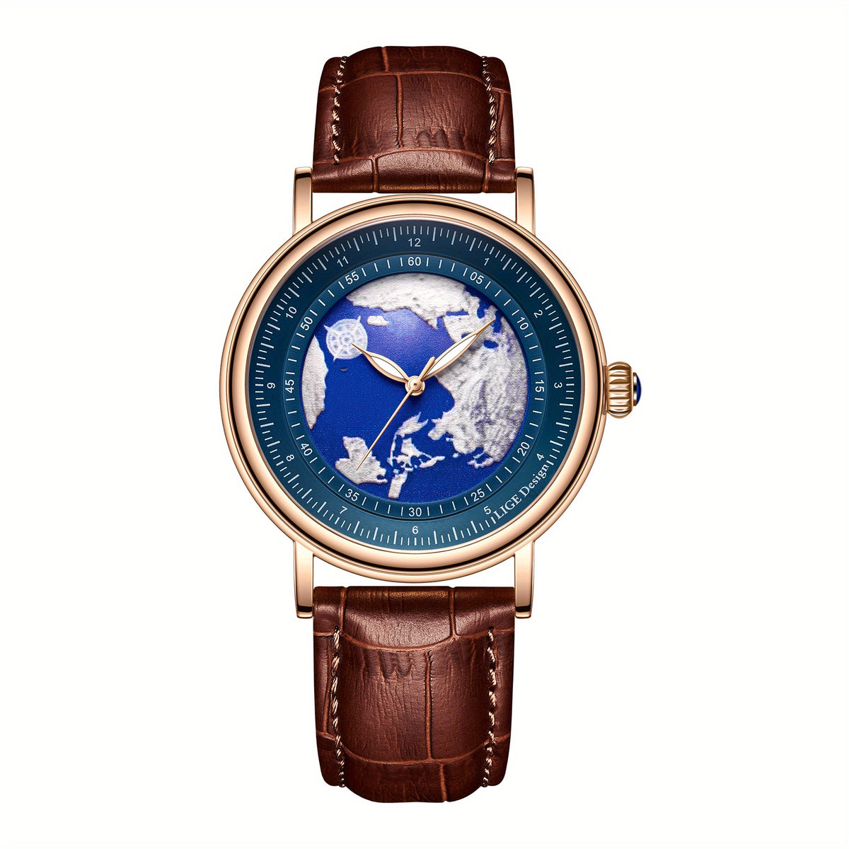LIGE Boys' Quartz Watch Classic Vintage Three-pin 30m Waterproof Teen Gift Watch