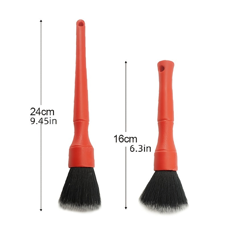 2PCS Car Detailing Brush Auto Wash Accessories Car Cleaning Tools