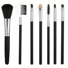 7pcs Portable Makeup Brush Set for Women - Ideal Gift for Her
