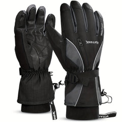 Neoprene Padded Touch Screen Skiing Gloves TPU Waterproof Windproof