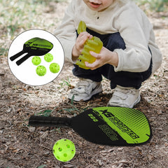 Portable Pickleball Starter Set with Paddles & Balls for Training