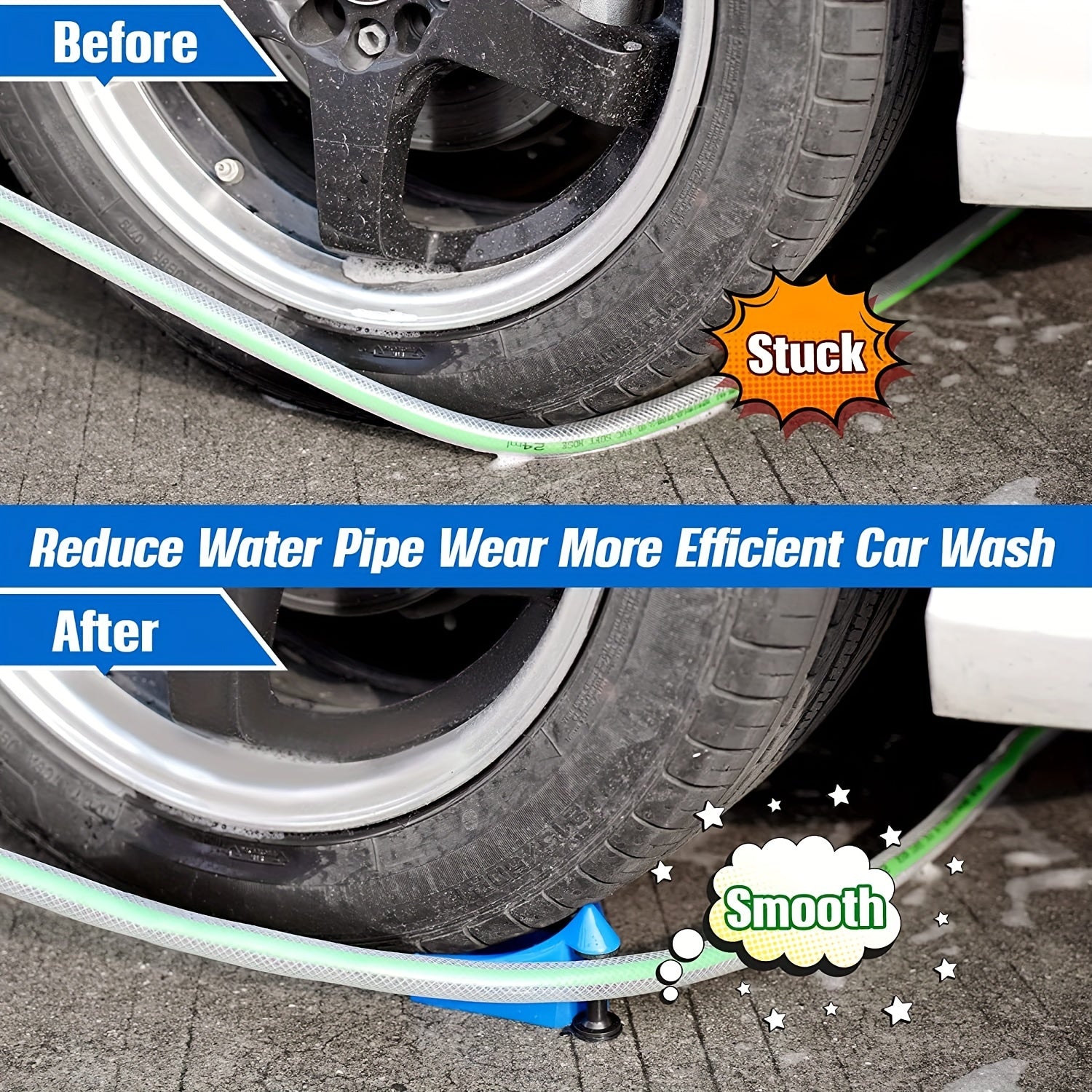 Car Hose Roller Tire Hose Guide for Car Washing Detailing