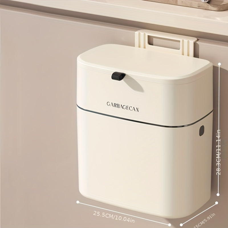 Large Capacity Wall Mounted Trash Can Convenient Household Wastebasket