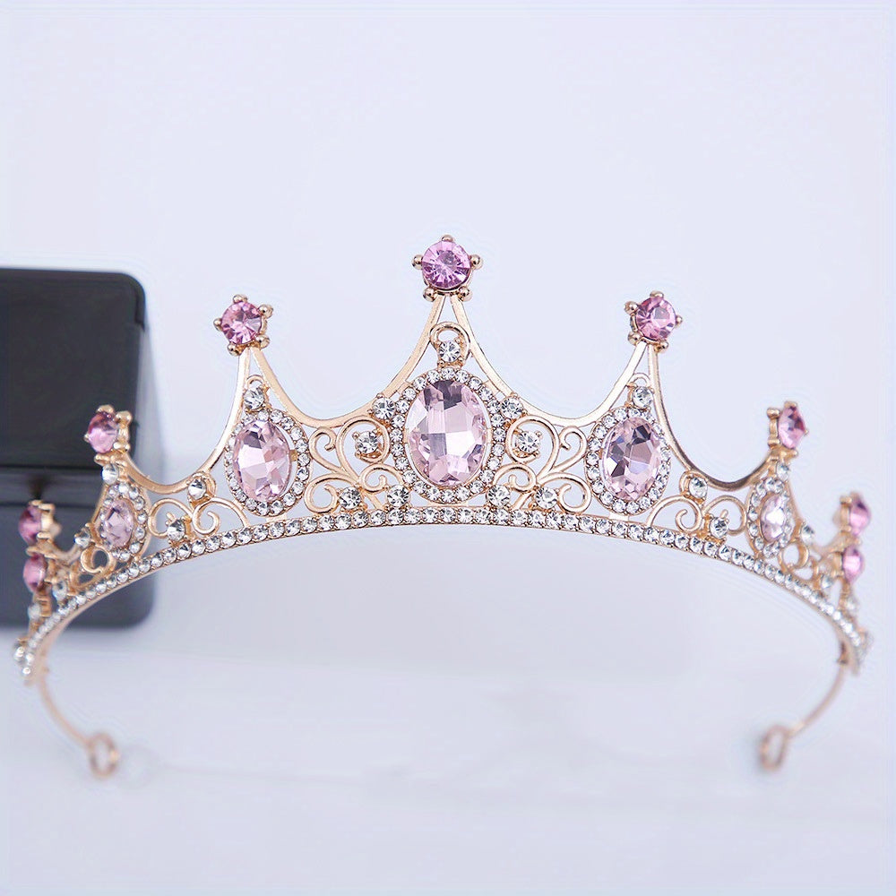 Girls Rhinestone Crown Performance Costume Accessories