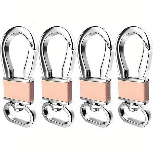 4pcs Metal Carabiner Keychain Portable Key Holder for Camping Hiking