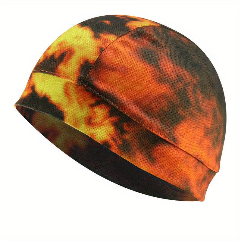 Skull Print Cycling Small Hat Dust-proof Sunshade Breathable Quick-drying Cap