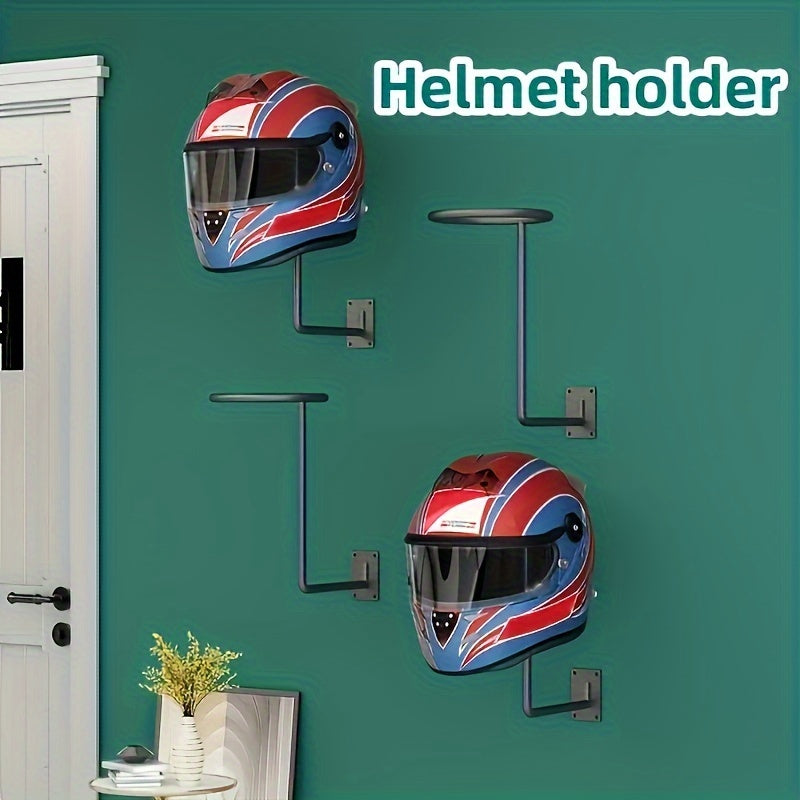 Wall Mounted Helmet Display Stand Motorcycle Helmet Holder Accessories Rack