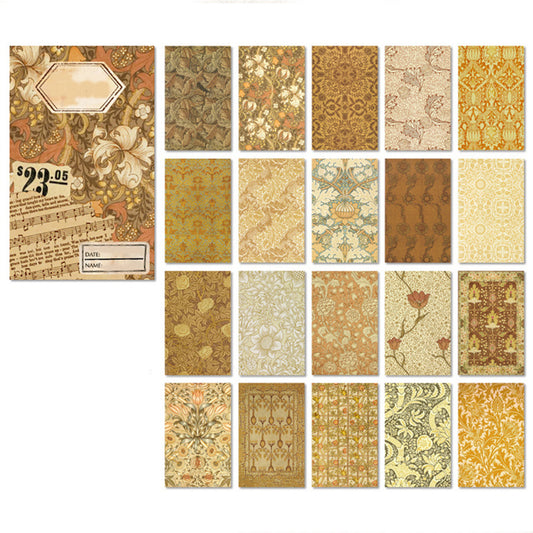 60pcs Vintage Collage Paper DIY Decorative Stationery Non-Adhesive Material Card