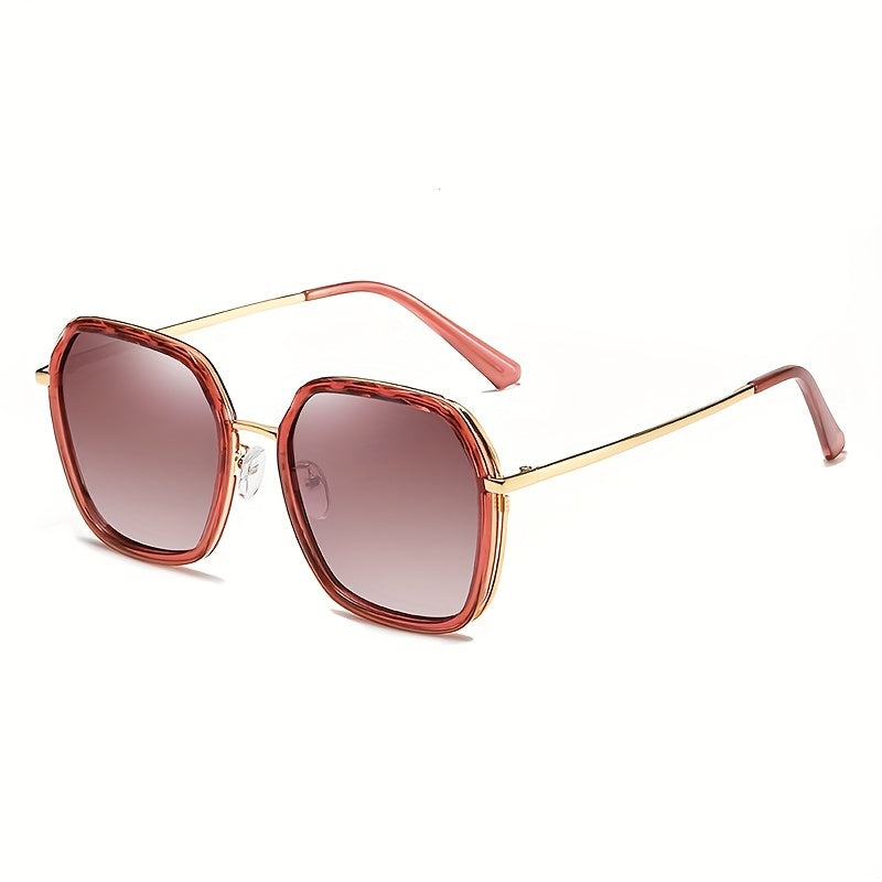 Large Polygon Sunglasses UV400 Sun Shades for Women Men