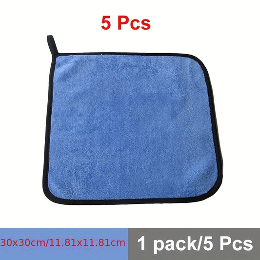 5pcs Microfiber Towels for Car Detailing Cleaning - Car Drying, Car Wash Cloth