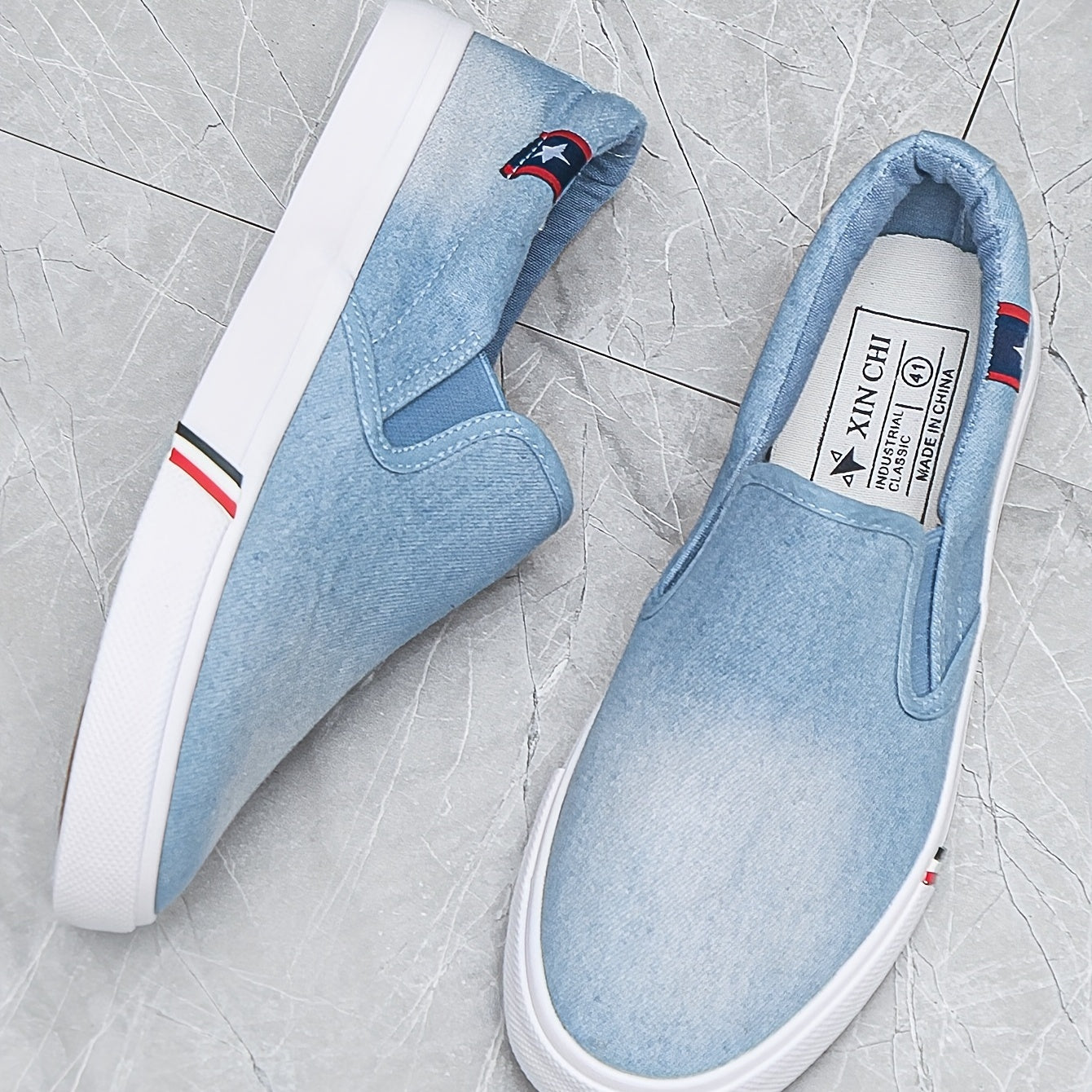 Men's Breathable Slip On Canvas Shoes for Walking