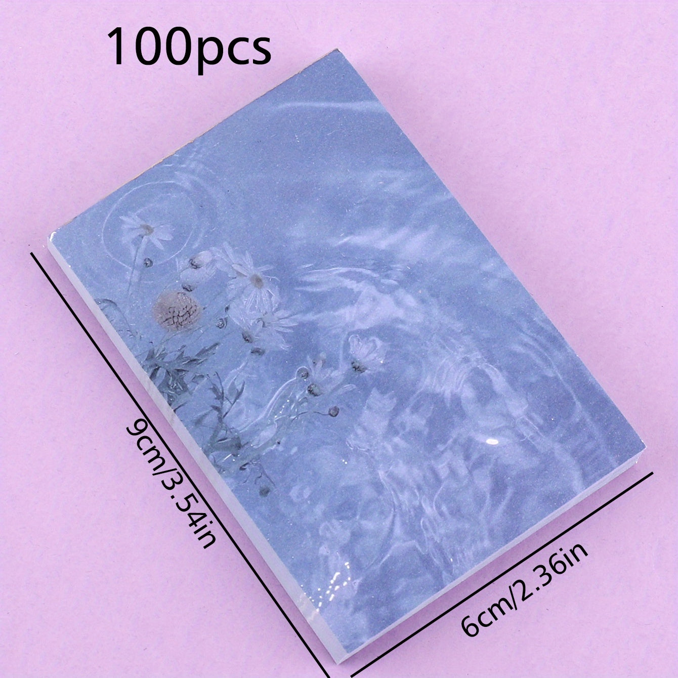 100pcs Art Style Journal Diary Material Message Note Paper