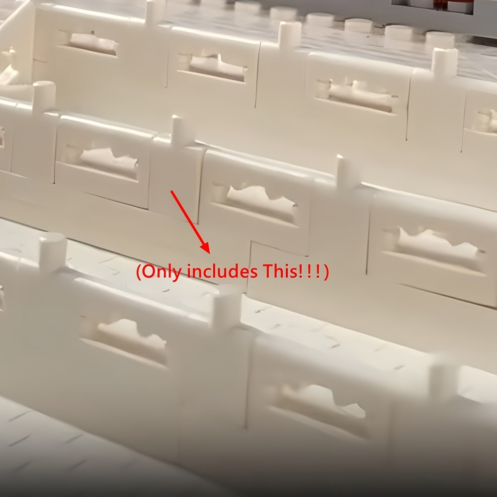 20pcs Building Block Fences, Three Colors for DIY Projects