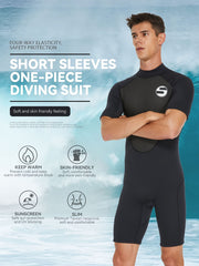 Men's 3mm Neoprene Diving Short Suit Anti Jellyfish Wetsuit
