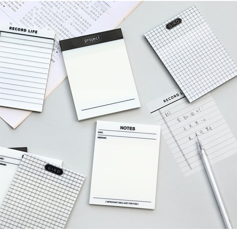 Transparent Sticky Note with Key Sticky Notes Student PET Blank Note Paper