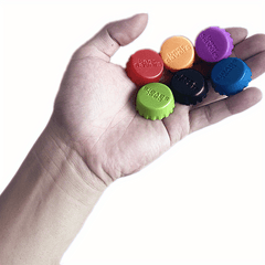 6pcs Silicone Bottle Cap Sealed Beer Lid Kitchen Vinegar Soy Sauce Bottle