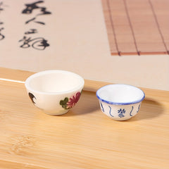 Mini Ceramic Bowl Dollhouse Scene Decoration