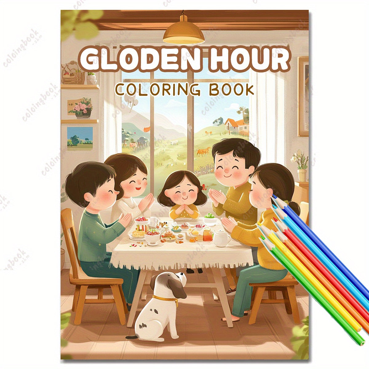 TSC Upgraded Deluxe Golden Hour Painting Coloring Book