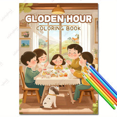 TSC Upgraded Deluxe Golden Hour Painting Coloring Book