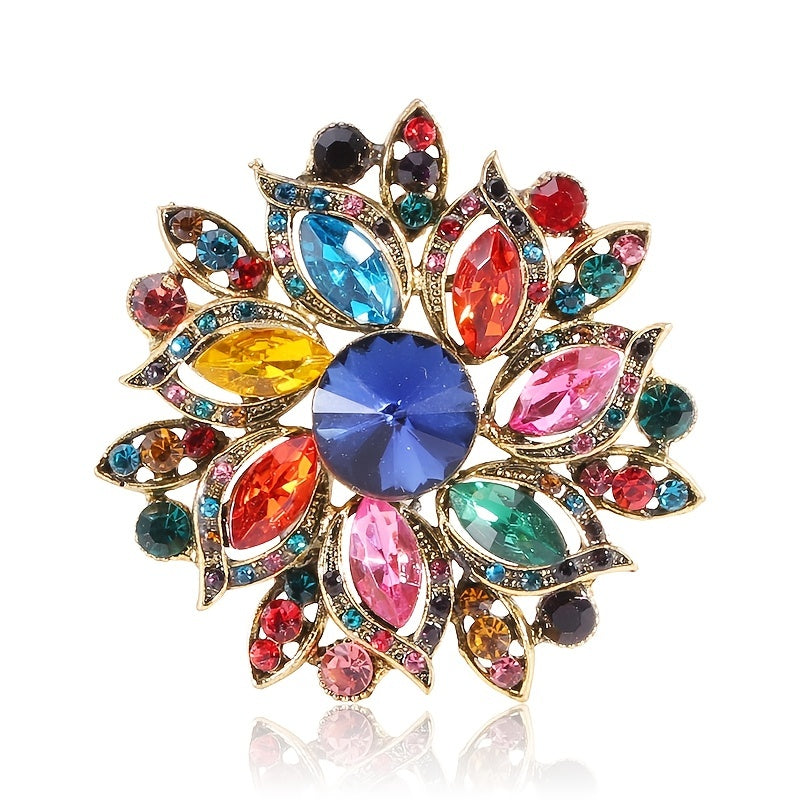 Rhinestone Floral Brooch Women's Accessories Fine Jewelry