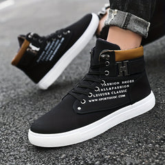 Men's Retro High Top Canvas Shoes
