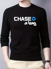 Men's Knit Crew Neck Sweater for Fall Winter