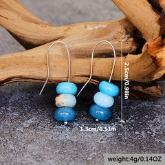 Boho Turquoise Bead Earrings