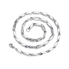 Men's Stainless Steel Arrow Bullet Chain Necklace