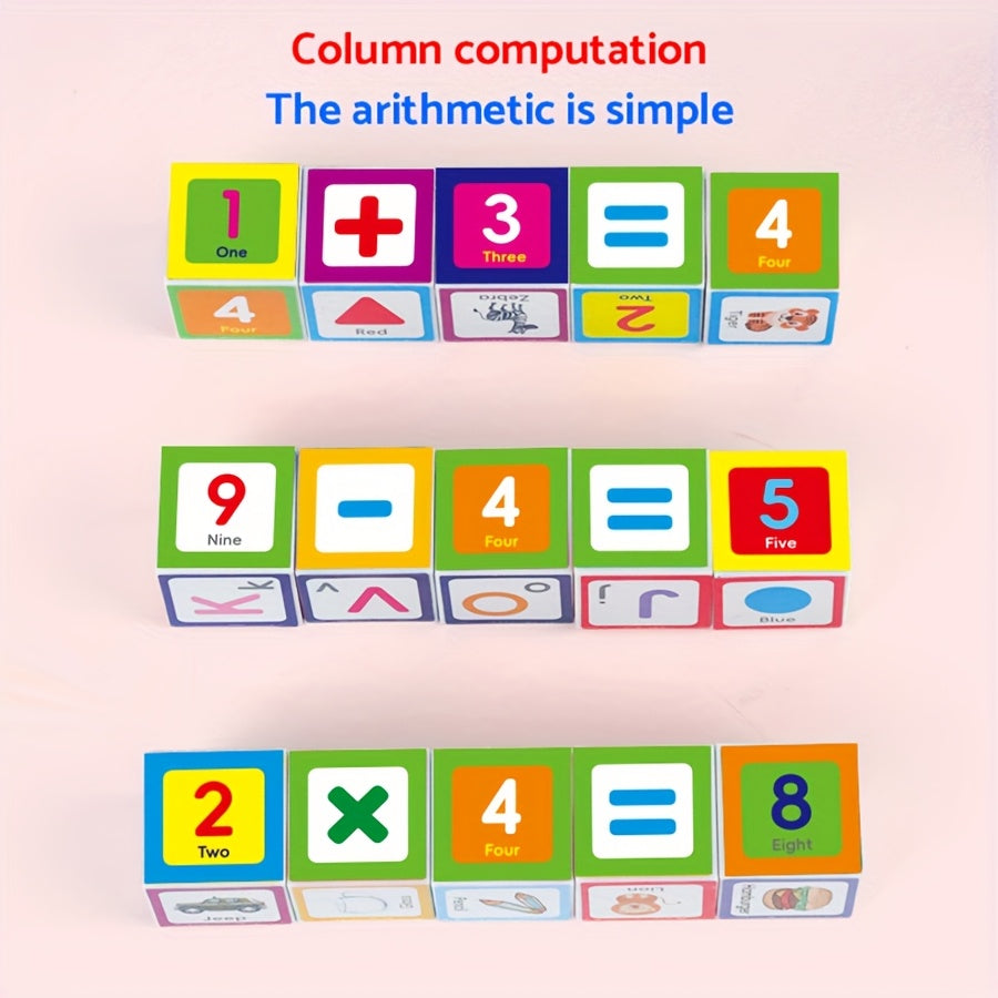 Kids' Letter Building Blocks Game And Intelligence Table Game Toy