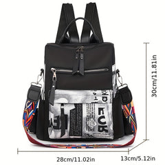 Stylish Large Capacity Unisex Backpack, Lightweight & Waterproof