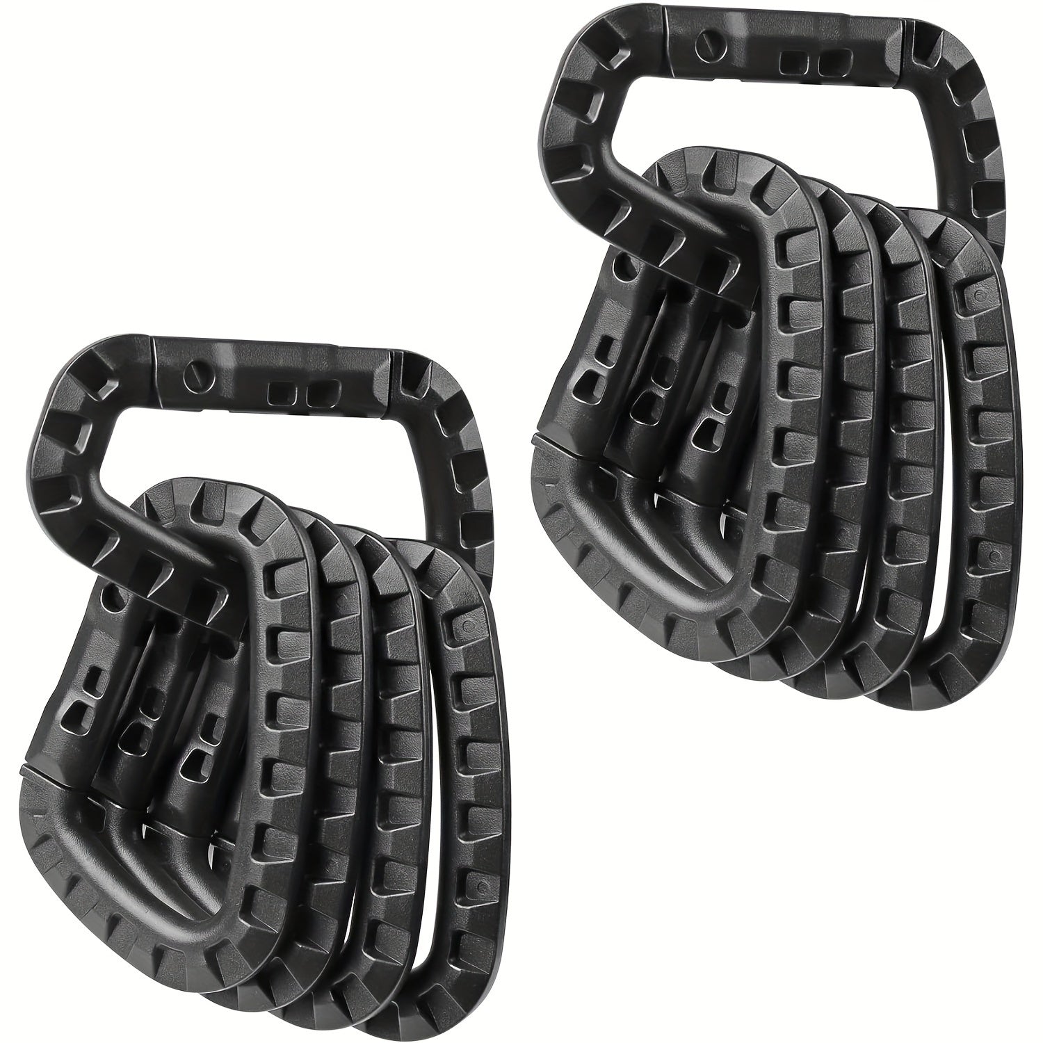 2pcs Hard Carabiners For Outdoor Camping Hiking D shaped Lightweight