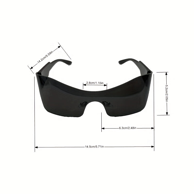 Men's Cycling Windproof Sports Sunglasses Y2K Rimless Decorative Eyewear