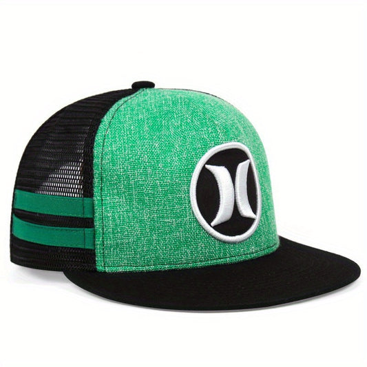 Men's Half Mesh Baseball Cap Hip Hop Outdoor Sunscreen Cap