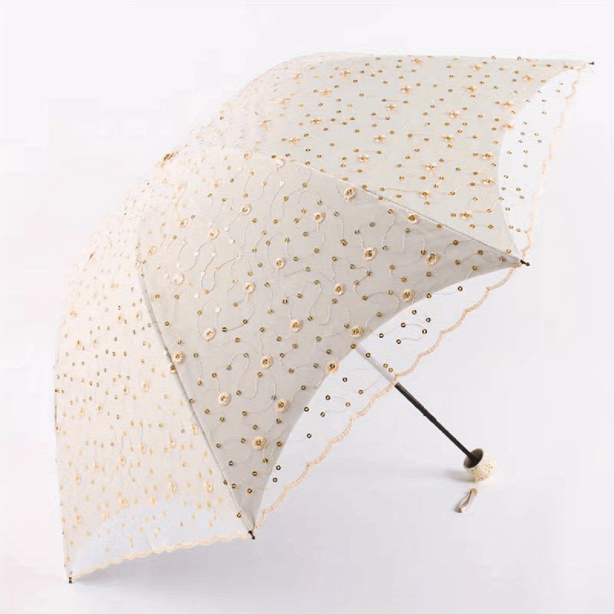 Lace Embroidered Sun Protection UV Umbrella for Women