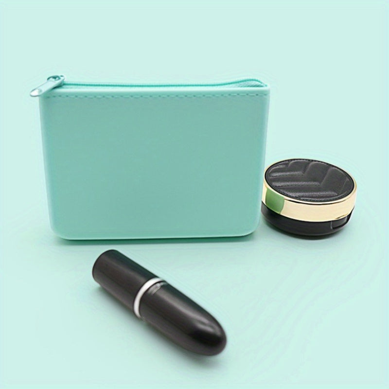 Girls' Pastel Zipper Case for Coins Cards Makeup Earphones Sanitary Pads