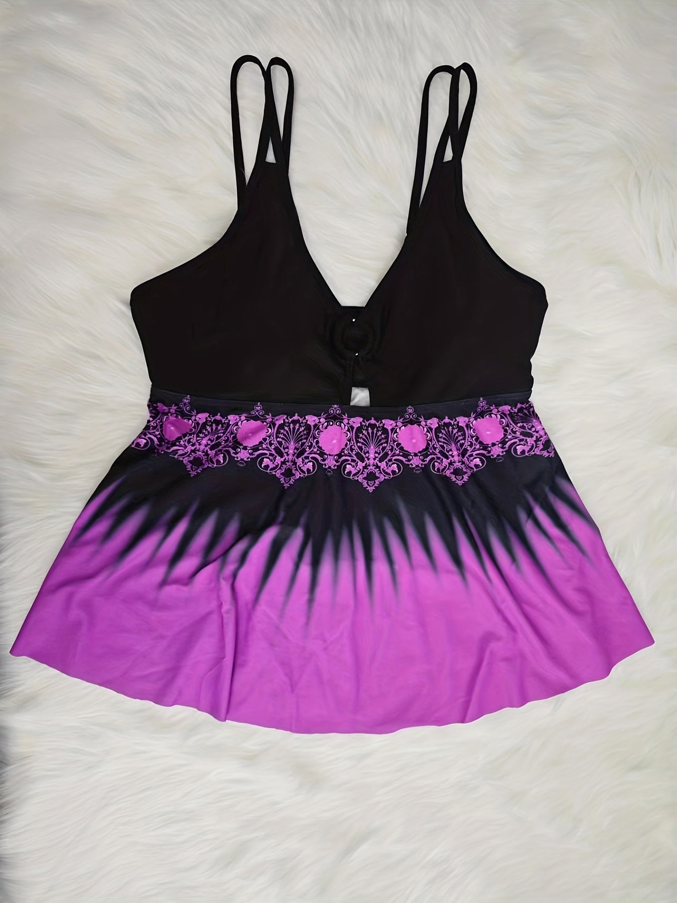  Ombre Print Cami Top & Shorts Set