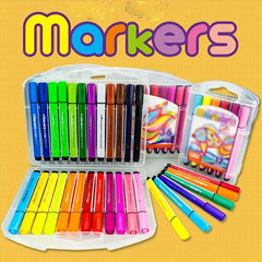Washable Watercolor Pens 12/24/36 Colors Kids Safe