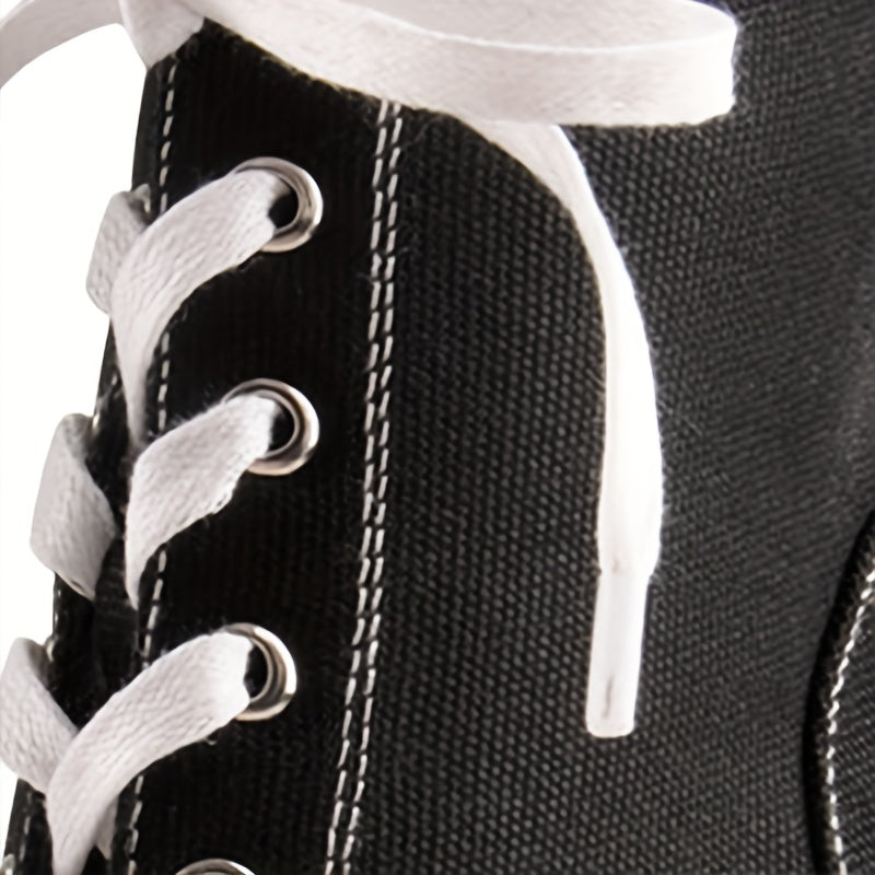 Women's Platform High Heel Sneaker Boots Lace Up Stiletto Heels